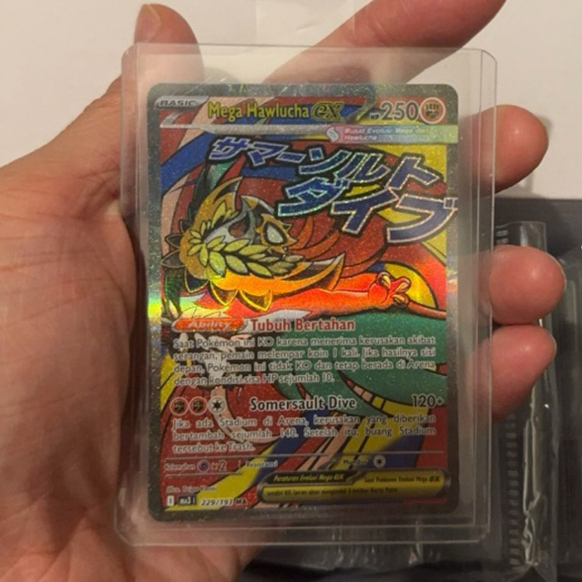 Mega Hawlucha Ex ma3 229/193 MA - Kartu Pokemon Indonesia