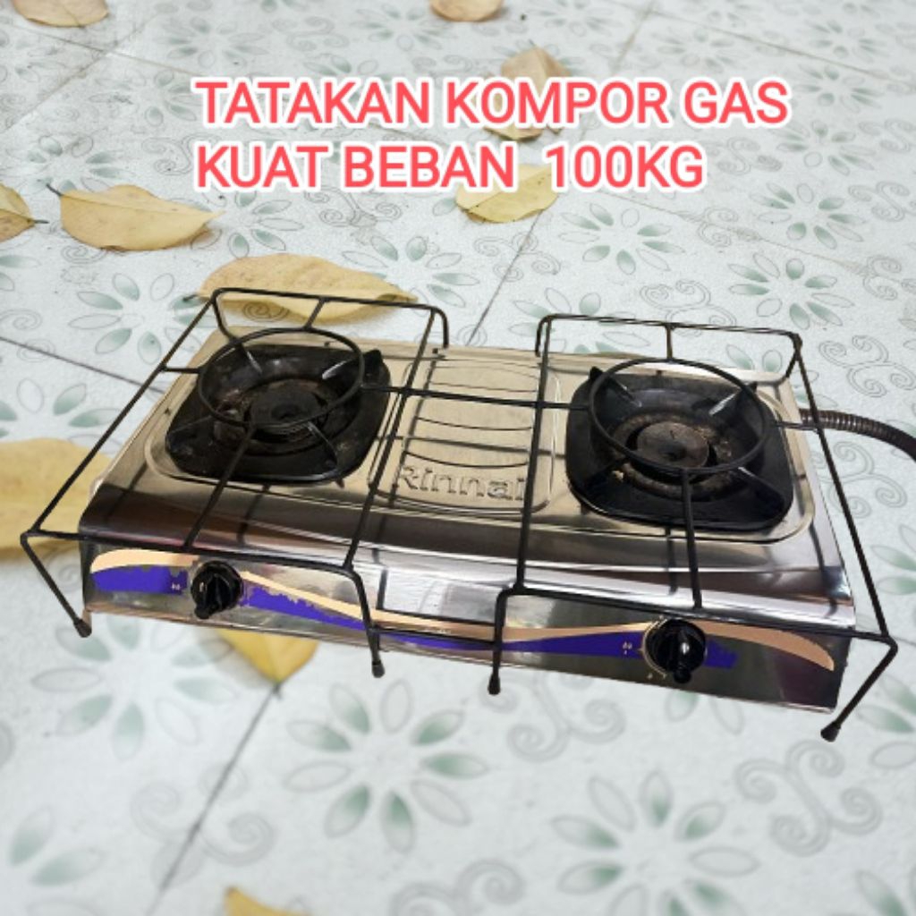 Behel  Pengaman Kompor  Gas 2 Tungku Bahan Besi Bulat Padat