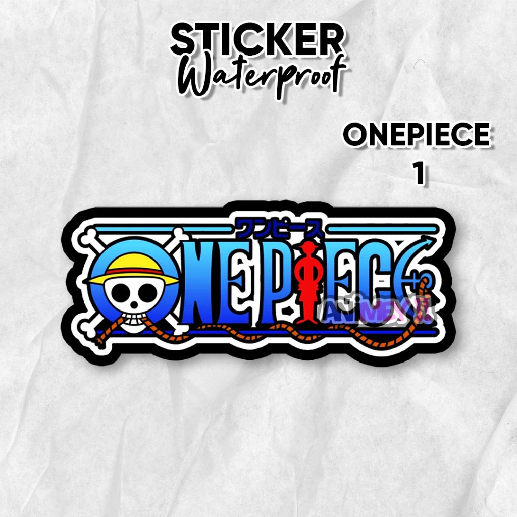 Stiker Logo One Piece Anime One Piece / Sticker Anime Waterproof