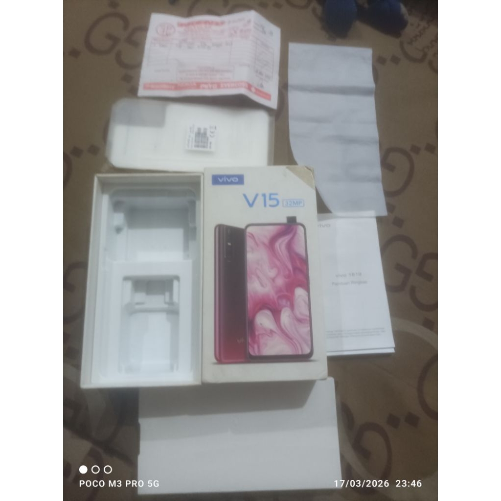 COD DUS BOX HANDPHONE VIVO V15 RAM 6 100% ORIGINAL BEKAS