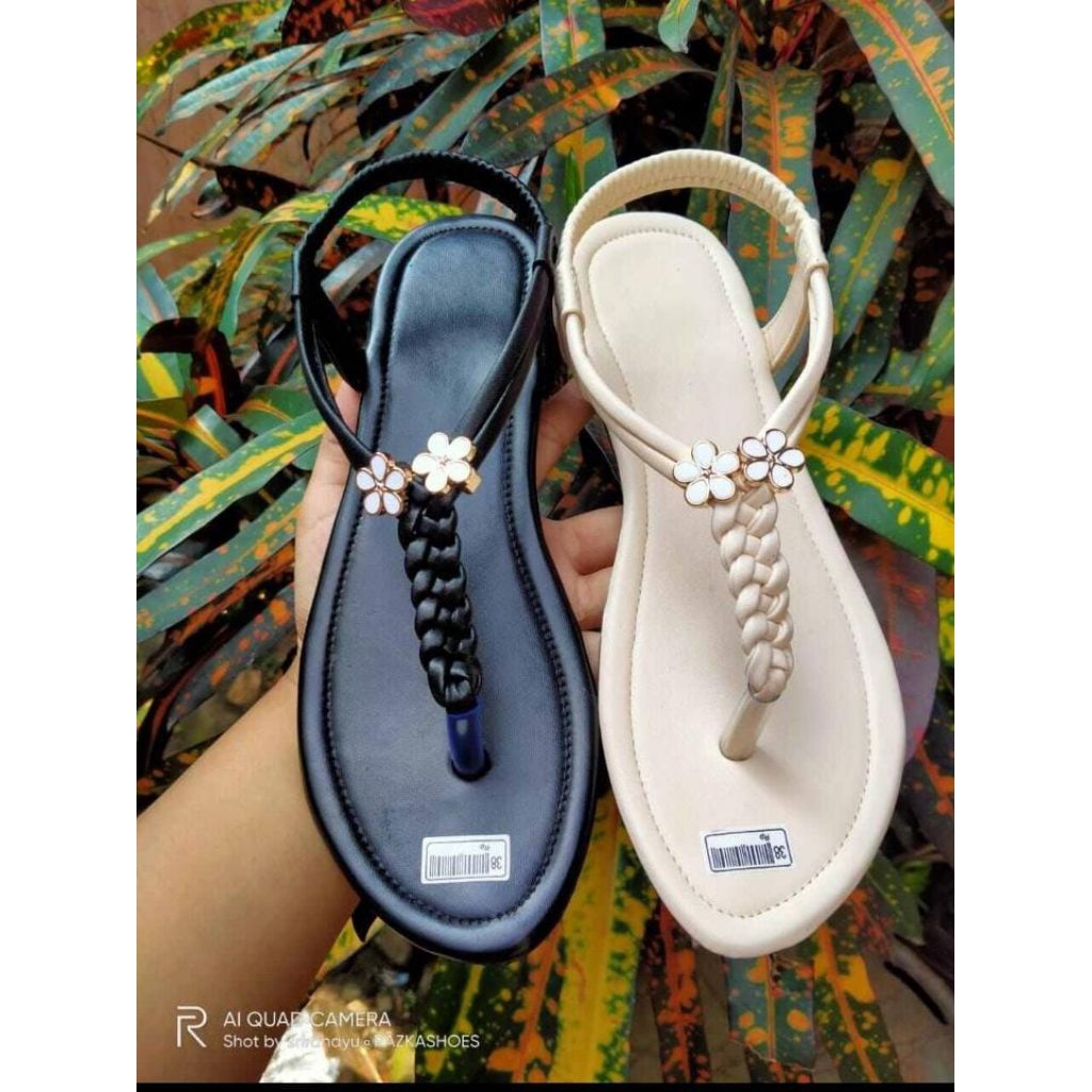 new  sandal wanita tali kepang trend/hits/terbaru clr001