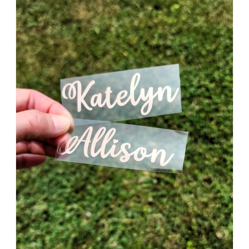 Sticker Nama Setrika / Sablon Digital Label Nama Pakaian Kaos Baju Seragam