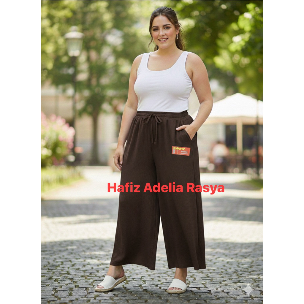 Celana Kulot Crinkle Jumbo Premium/ celana pajang wanita/Celana kulot viral/Celana Wanita Korean Hig
