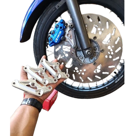 BREKET KALIPER DISC KALIPER RCB. NISINSAMURAI CALIPER SETANDAR SUPRA X MP TIGER