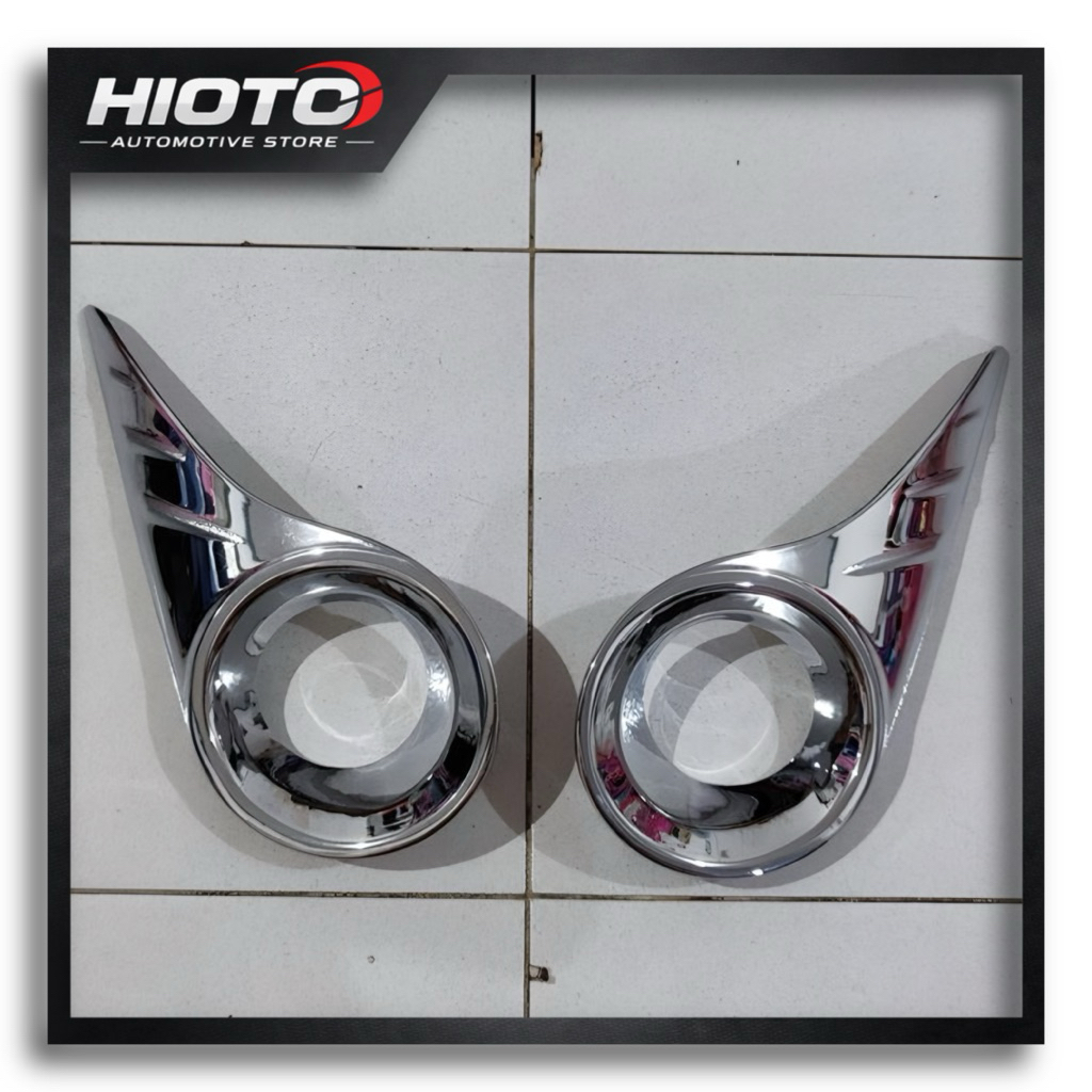 Garnish Ring Foglamp Toyota Agya Tipe G TRD 2017 2018 2019 Cover Foglamp Chrome