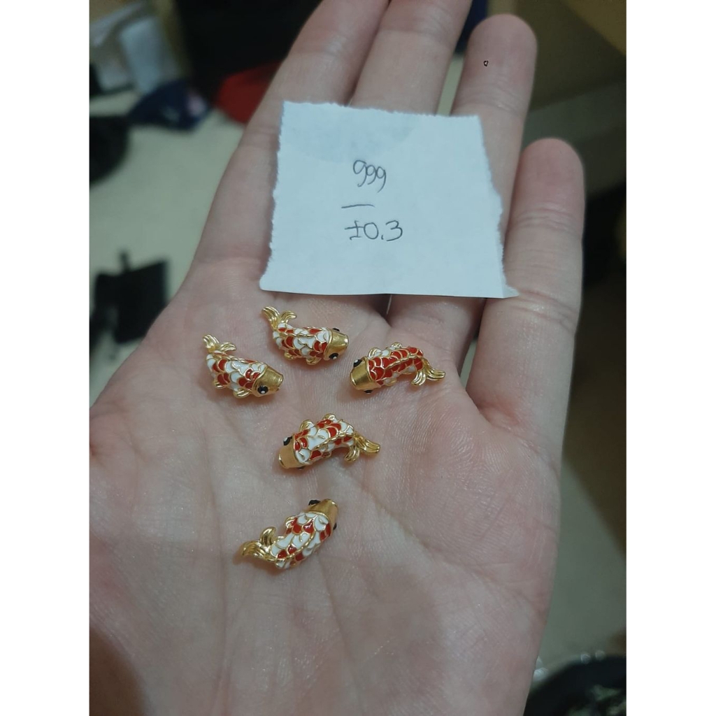 CHARM IKAN KOI WARNA KADAR 24K HONGKONG 999