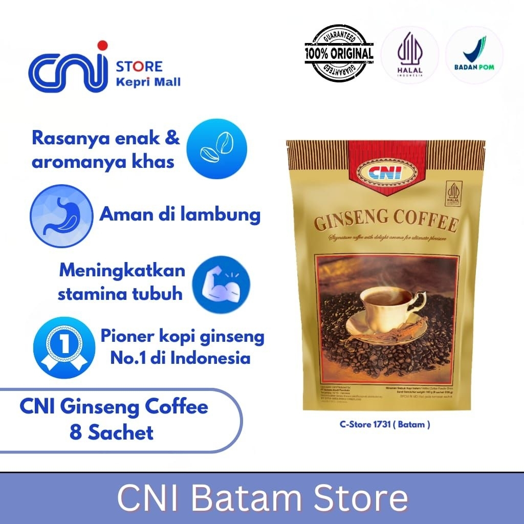 CNI Batam | CNI Ginseng Kopi 8 Sachet