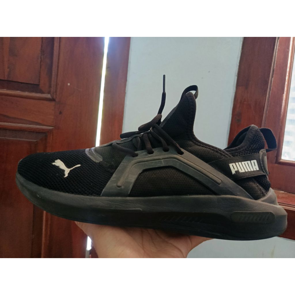 Sepatu Running Puma Full black second