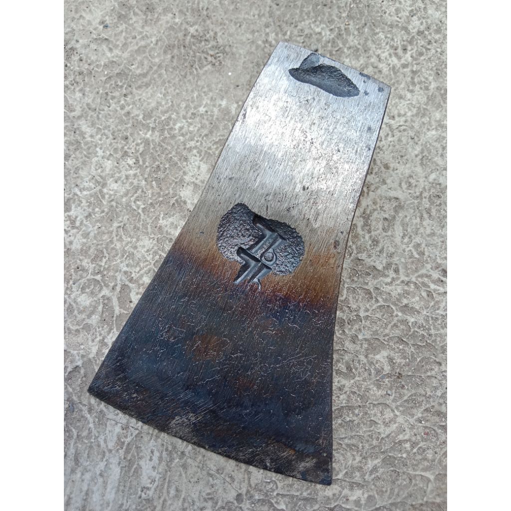 Original Mata Kapak Tradisional Material Baja Sepuh (Belum Asah)