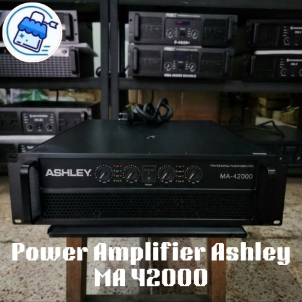 Power Amplifier Ashley MA42000 MA 42000 Original Class H 3U 2000 Watt