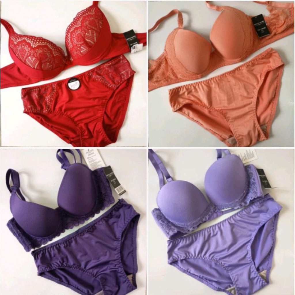 Pierre Cardin Set Bra/BH dan CD Wanita Celana Dalam Bra Kawat