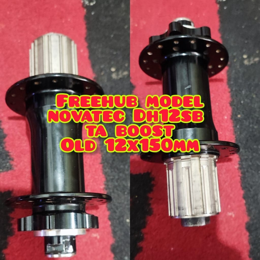 freehub hub belakang super boost untuk sepeda downhill model novatec Dh12sb old ta 12x150 rotor  six