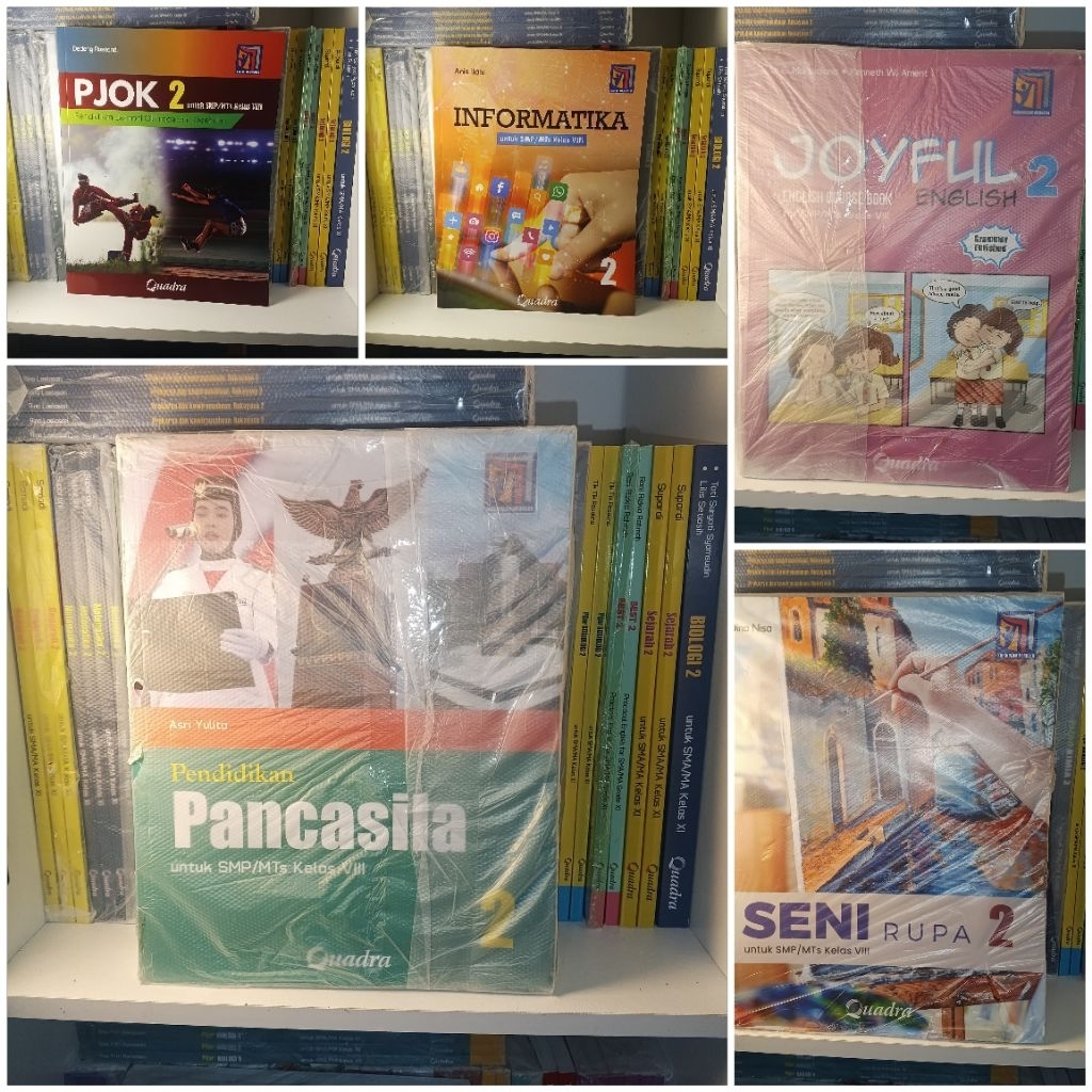 Buku Paket Lengkap Penerbit Quadra Kelas 8 SMP Kurikulum Merdeka