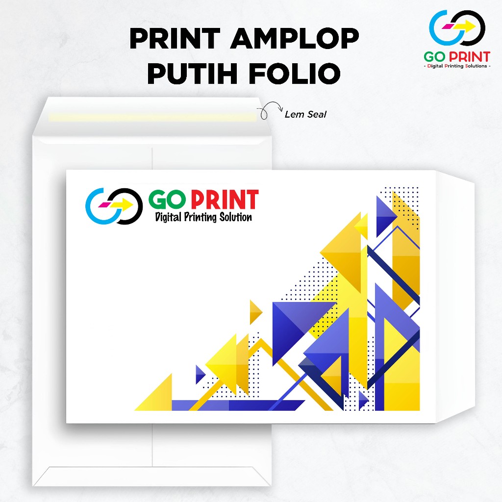 Cetak Amplop Folio A4 Kop Surat Custom Full Warna Seal Lem