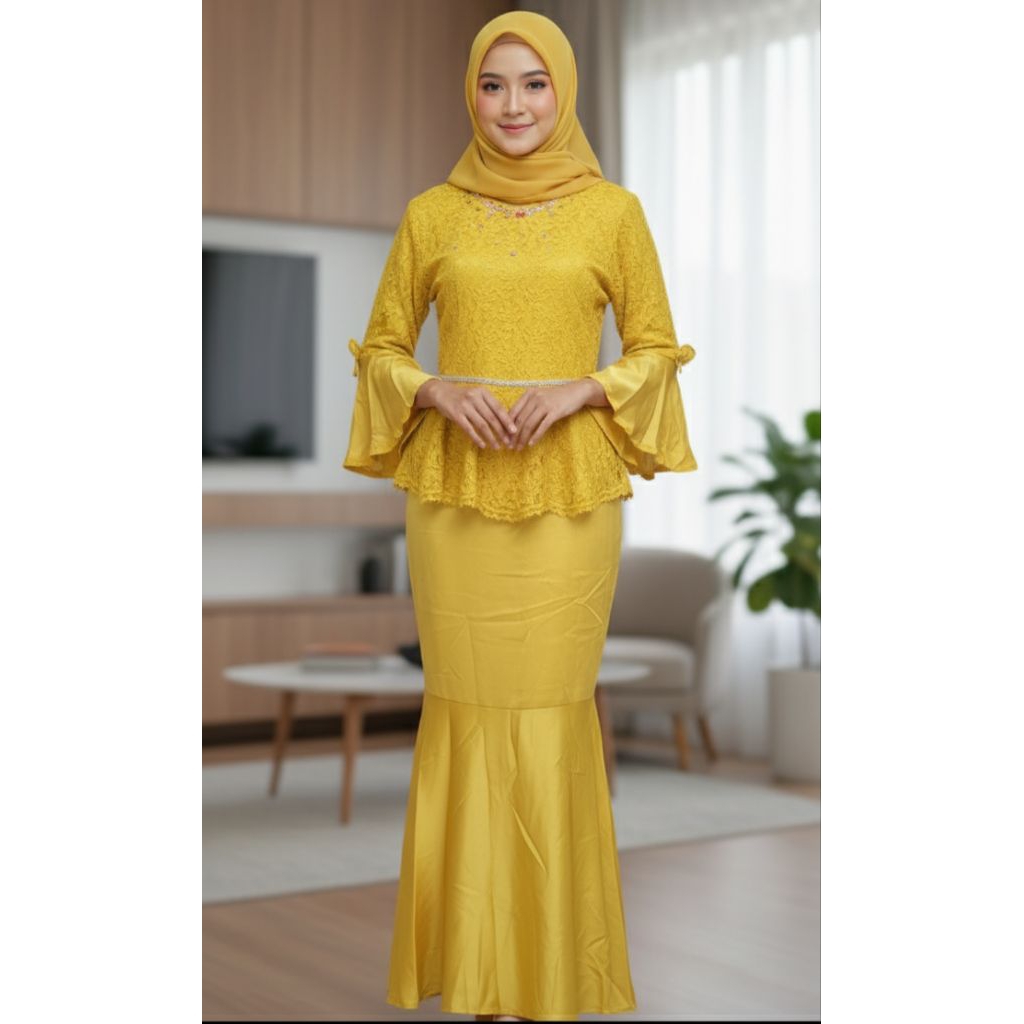 Dress duyung brukat/dress duyung kondangan/dress duyung pesta/dress pesta/kebaya brukat pesta