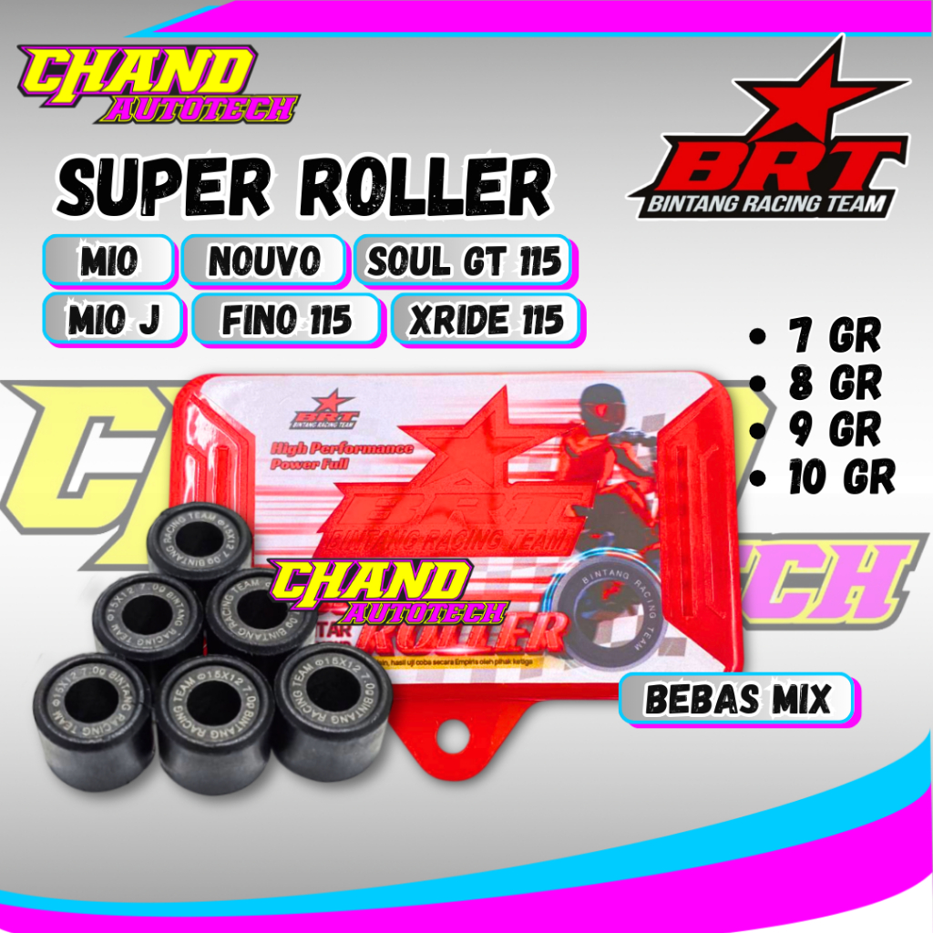 Roller Brt Mio Karbu Mio J Soul Gt Fino Xride Roller Brt Nouvo 3 Pcs 6 Pcs 6 Pcs Mix Roller Brt Mio