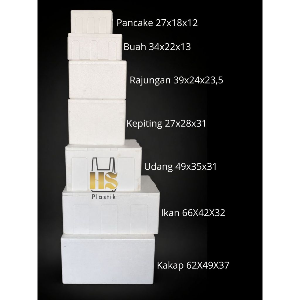 STYROFOAM BOX / STEOROFOM BOX / KOTAK GABUS/ KOTAK STEROFOAM / SEGALA UKURAN