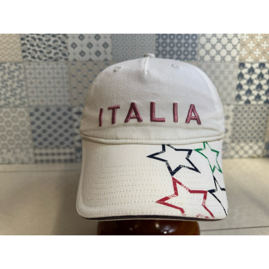 Topi Second Brand Branded Puma Italia Logo Putih Original Full Tag