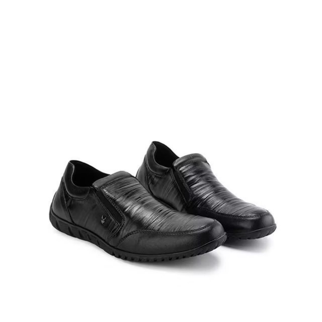 PSPGN.CO || original brand Playboy James Sepatu Slip On Pria in Black PN0050BK