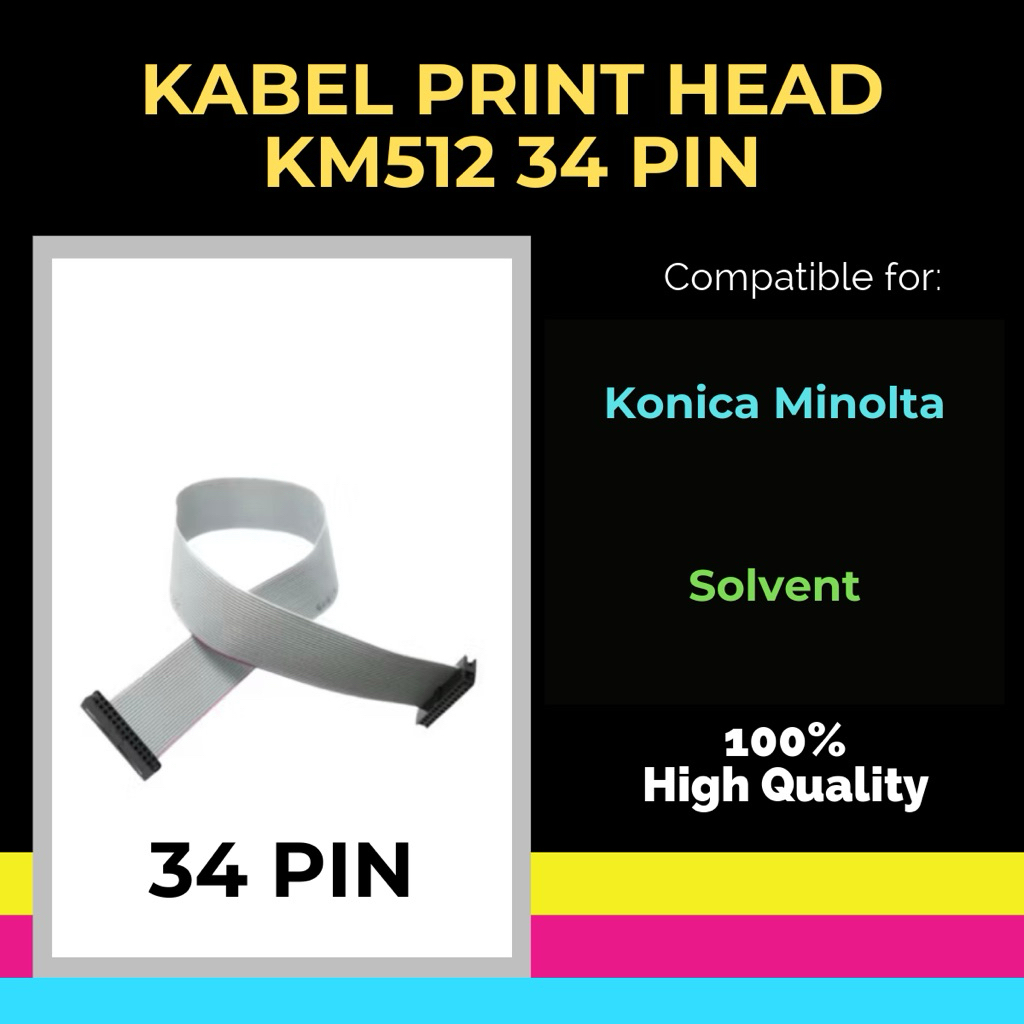 Kabel Print Head Konica KM512 KM 512 34P 34 Pin