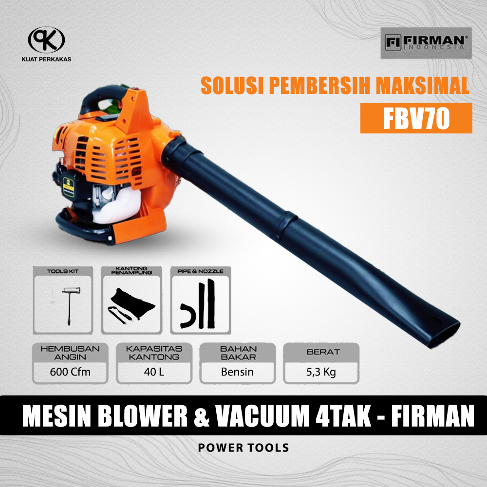 FIRMAN blower and vacuum FBV70 mesin 4 tak tenaga bensin