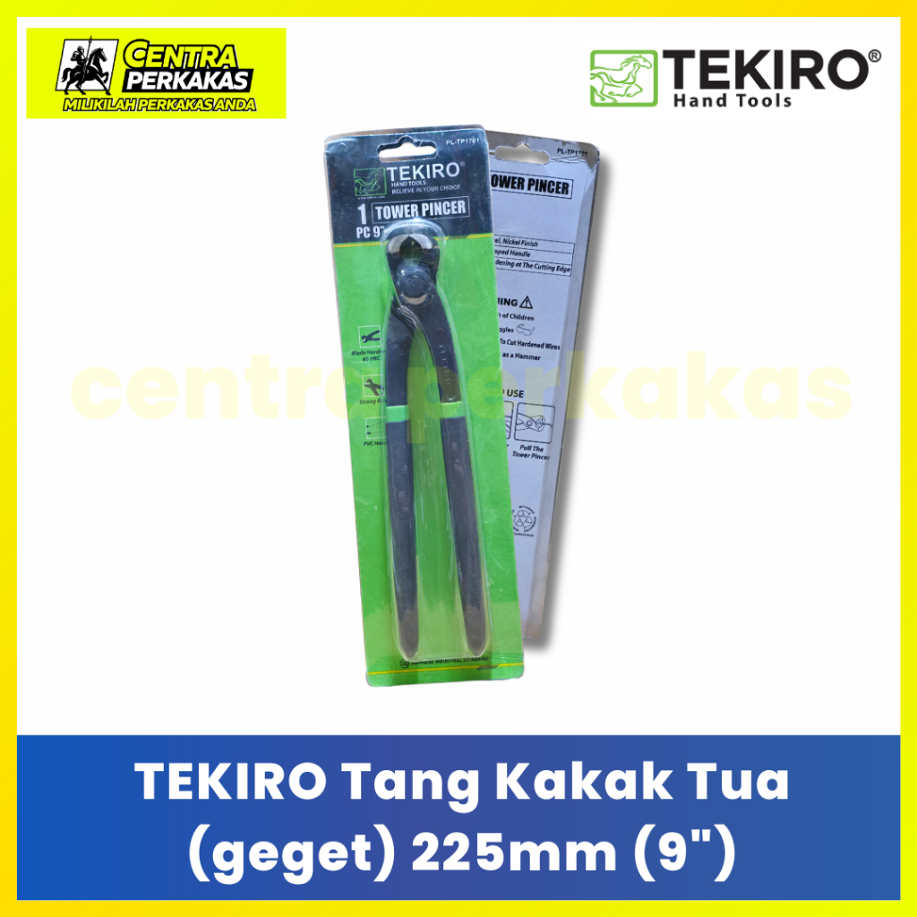 TEKIRO Tang Geget 9" 225mm Original - Tang Kakaktua Tukang Bangunan Potong Catut