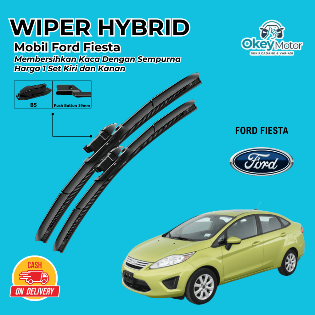 Wiper Ford Fiesta Hybrid Kaca Depan Mobil
