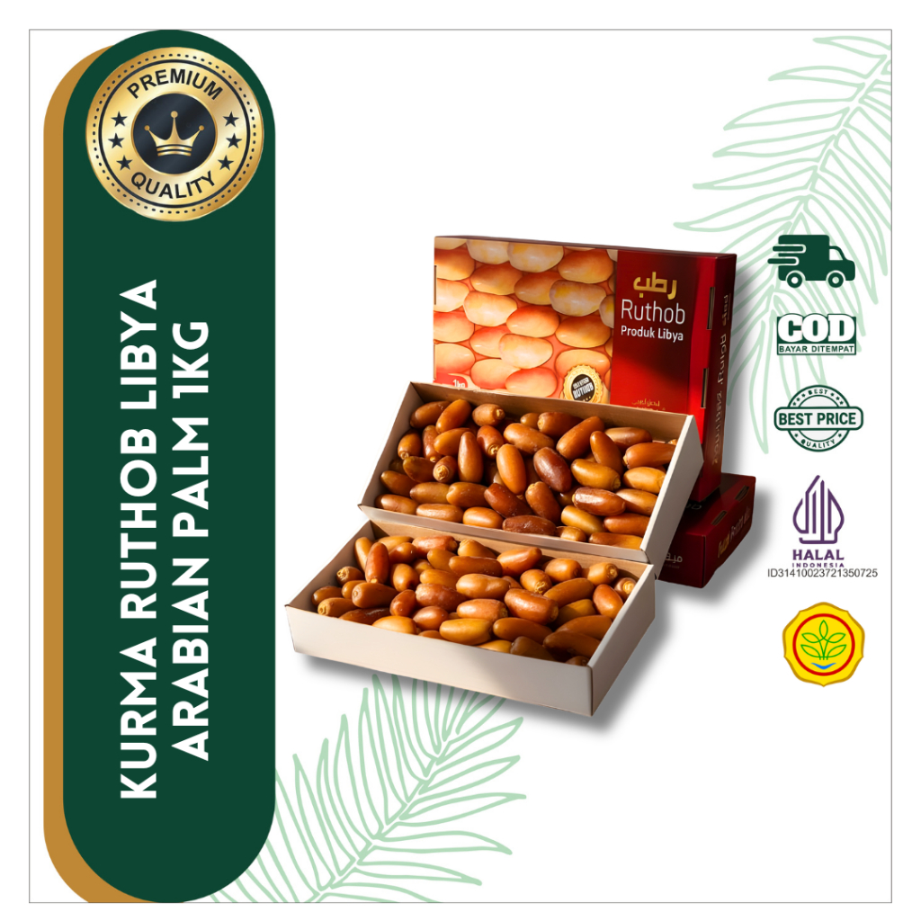 Kurma Ruthob Libya 1 Kg | Kurma Ruthob Premium Import | Kurma Basah Manis Alami