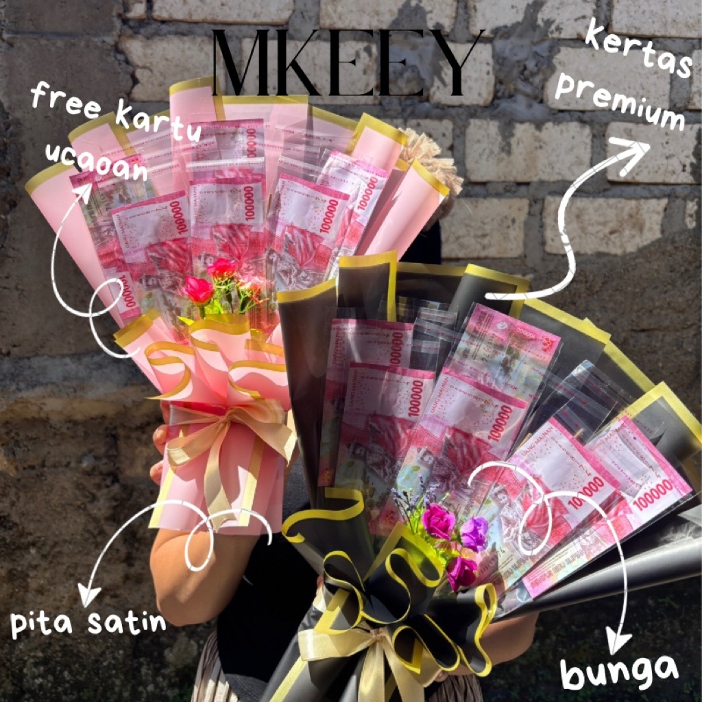 BUKET UANG KOSONGAN / TAMBAHAN BUNGA / 5 7 10 15 SLOT  BUKET WISUDA
