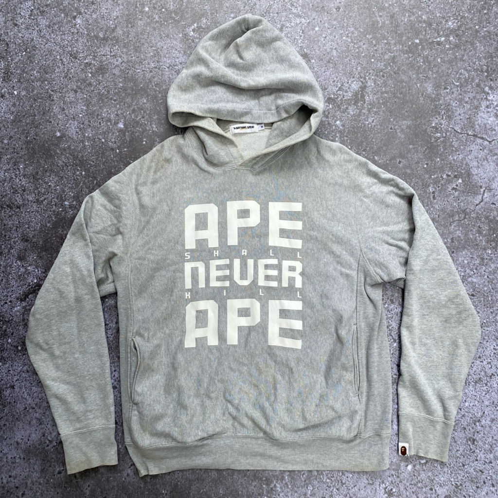 A Bathing Ape Bape Ape Shall Never Kill Ape Hoodie Authentic