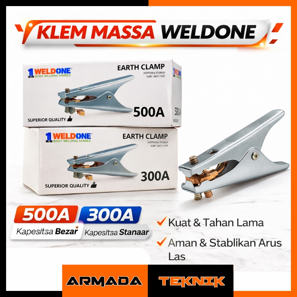 Tang Massa 300A 500A Earth Clamp Stang Las Klem Masa