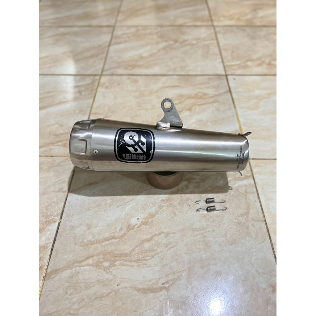 Silincer Knalpot Villan Pro 1 Silver inlet 50mm