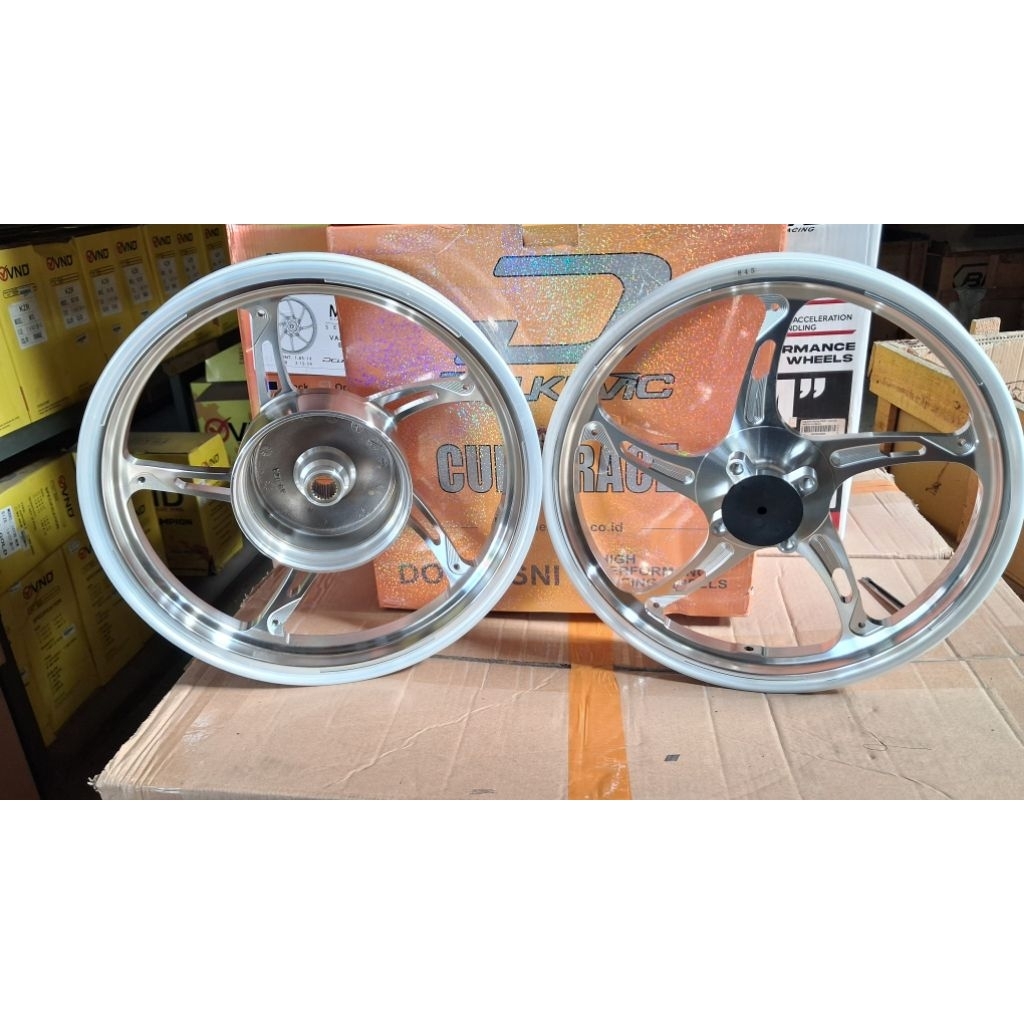 Velg Racing Delkevic New Speed Silver/Crome Beat/Scoopy Ring 14