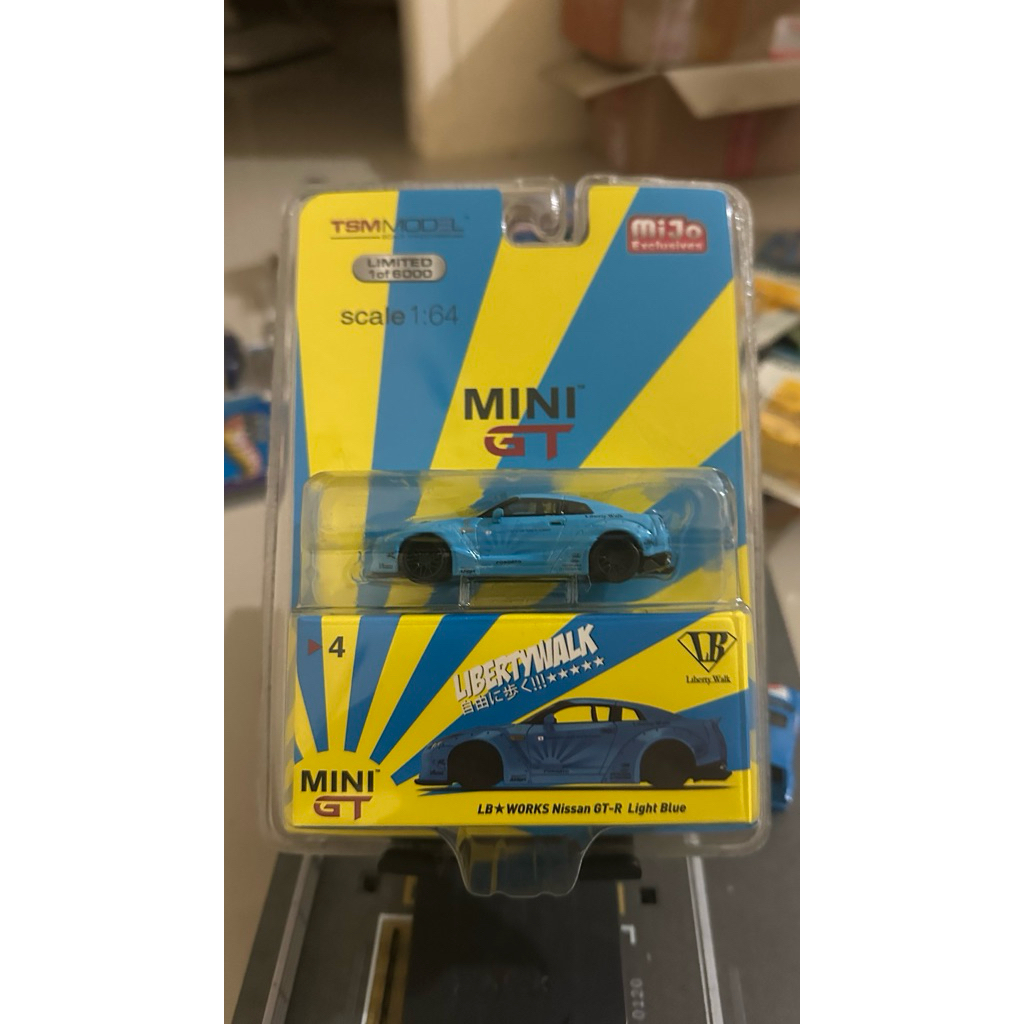 Mini GT No 4 LB Works Nissan GTR R35 Light Blue Mijo Exclusive