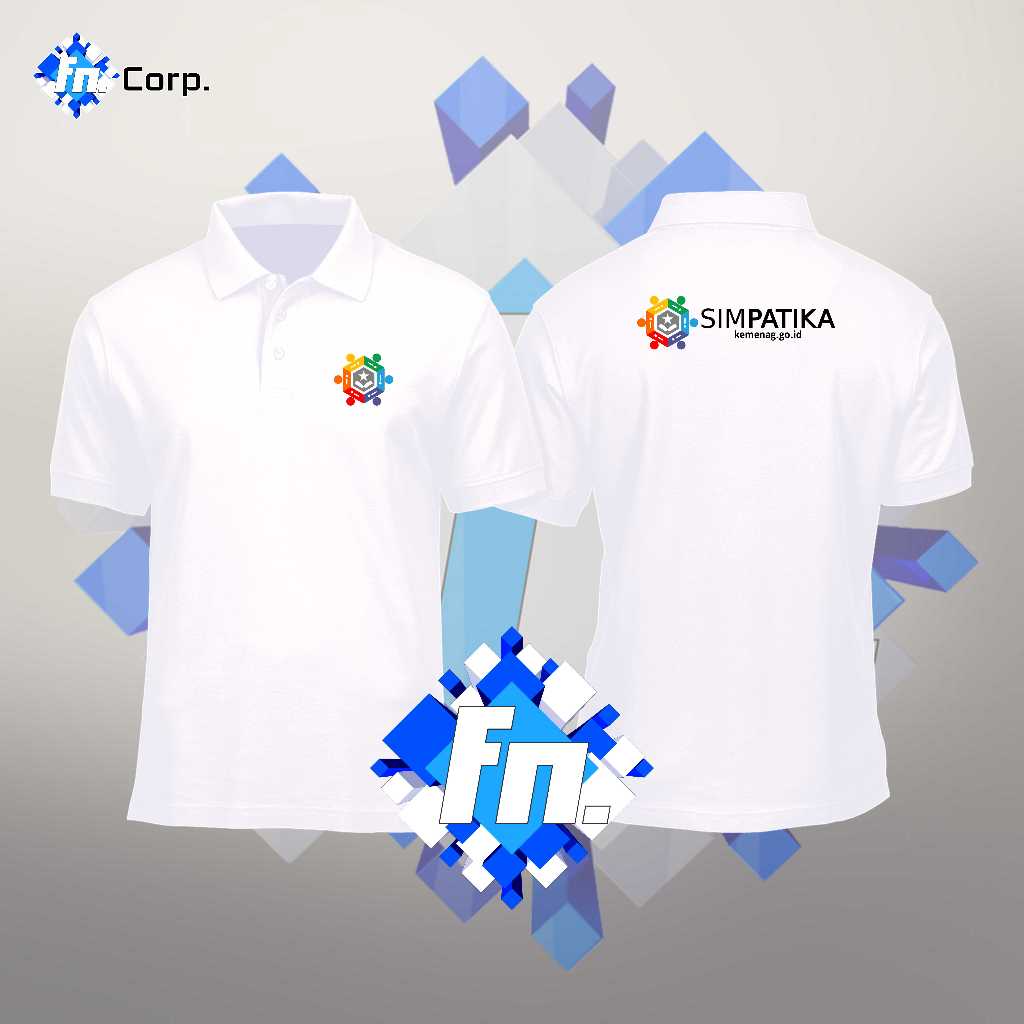 BAJU POLO SHIRT KAOS KERAH LENGAN PENDEK SIMPATIKA OPERATOR ADMIN MADRASAH KEMENAG ATASAN PRIA WANIT