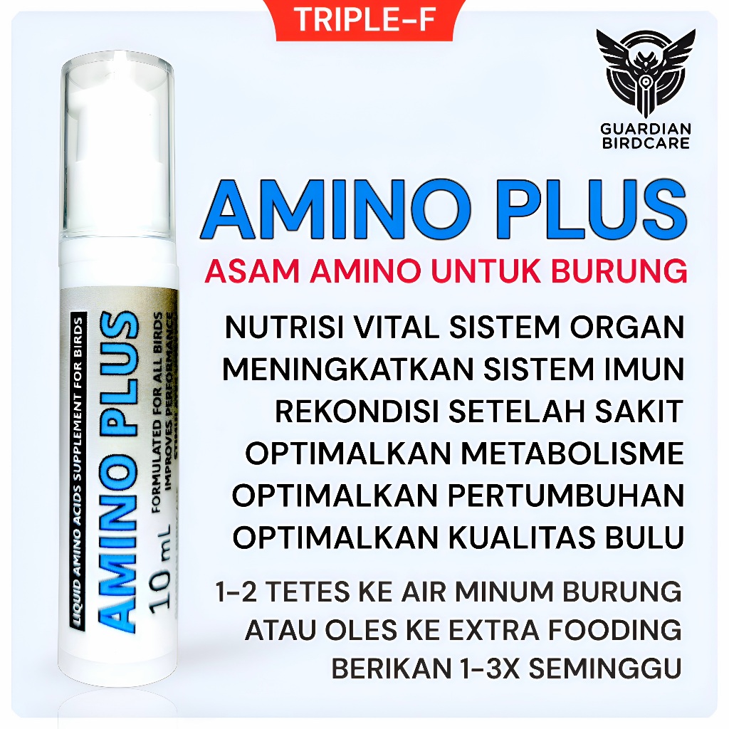 Asam Amino untuk Burung AMINO PLUS Rekondisi Burung Setelah Sakit, Optimalkan Metabolisme dan Pertum