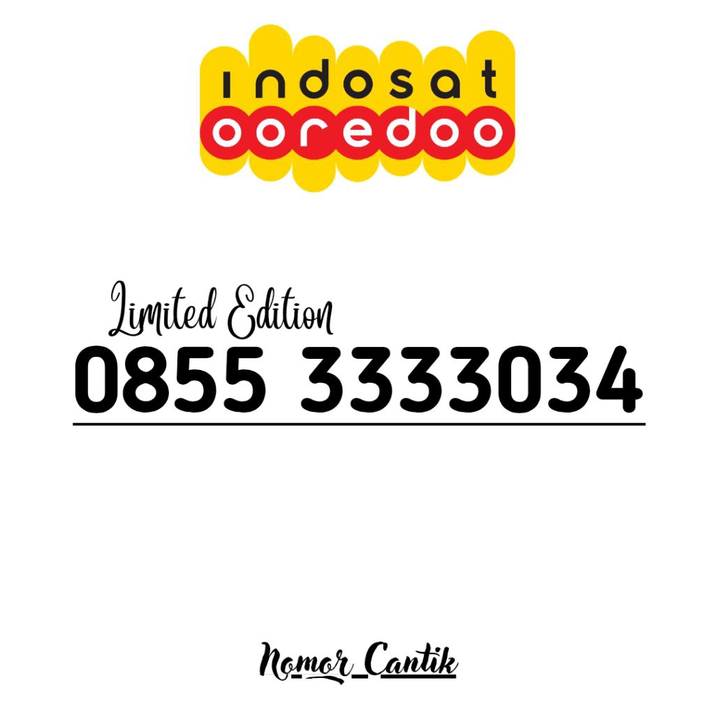 Nomor cantik indosat 3333034 nomer cantik indosat nomor cantik im3 nomer cantik im3