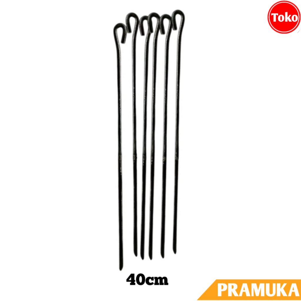 Pasak Tenda Besi (PANJANG 40cm) / Pasak Tenda Camping Besi / Patok Tenda Pramuka