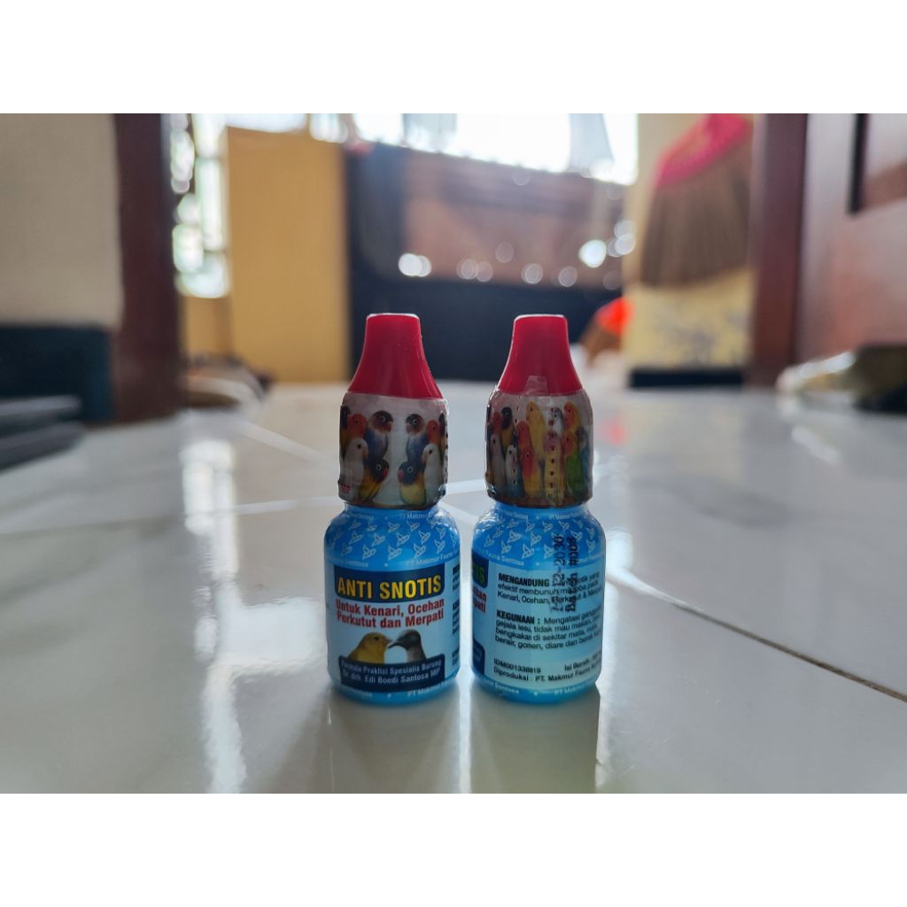 Obat Burung Anti Snot 20gr - Mengatasi Infeksi Mata, Snot, dan Lesu pada Kenari, Perkutut, Ocehan
