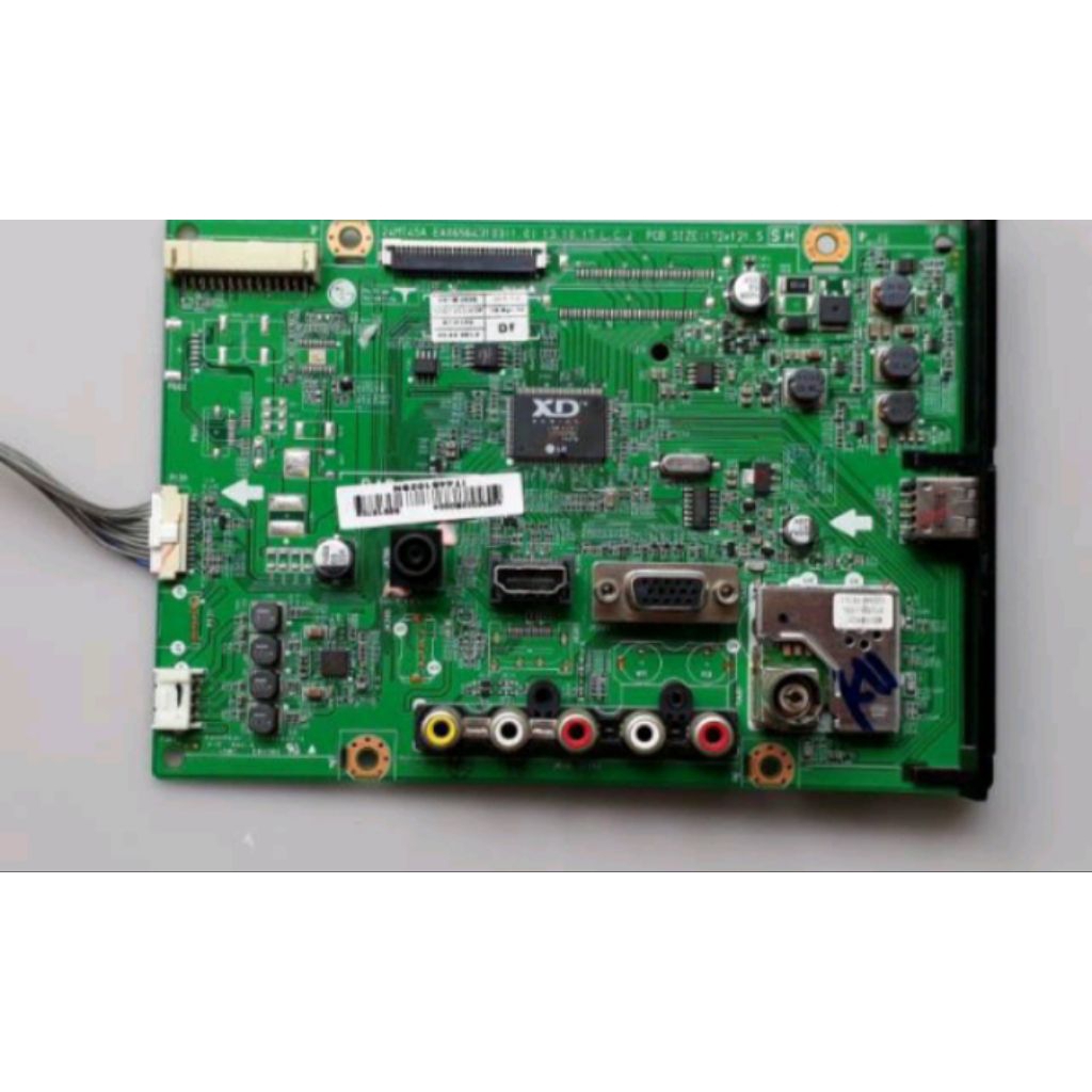 mainboard tv LG MT 28MT45A normal cabutan