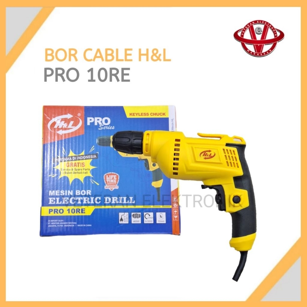 Bor Listrik H&L PRO 10RE Keyless