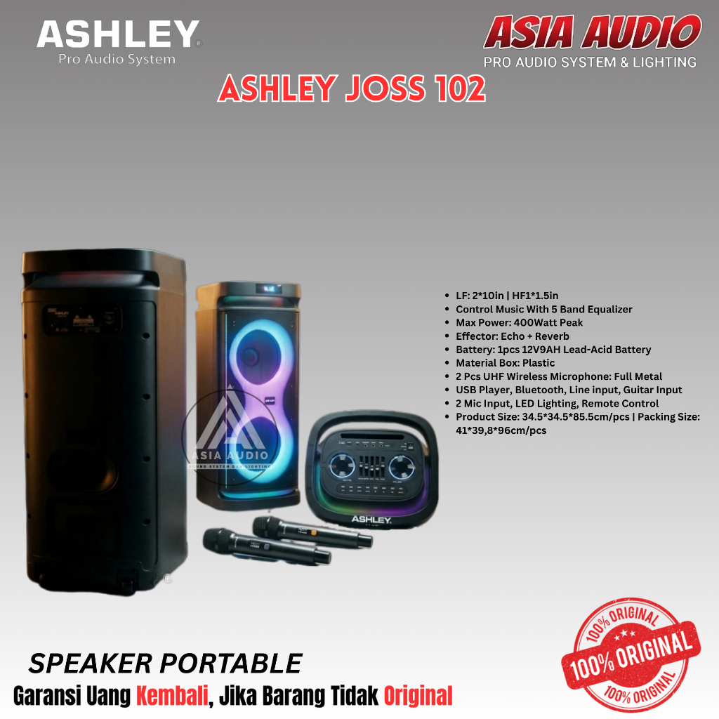 SPEAKER PORTABLE ASHLEY JOSS-102