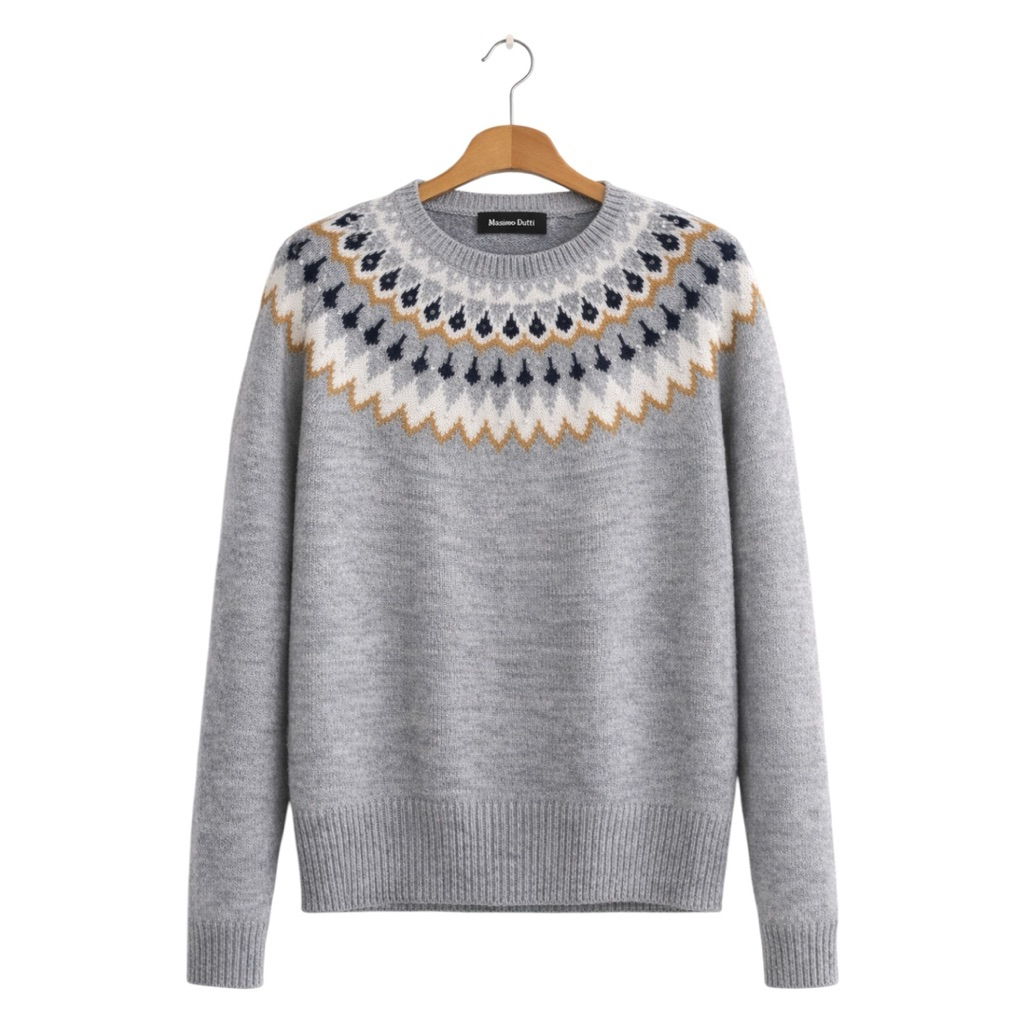 (Woman) Sweater Crewneck Wool Massimo Dutti