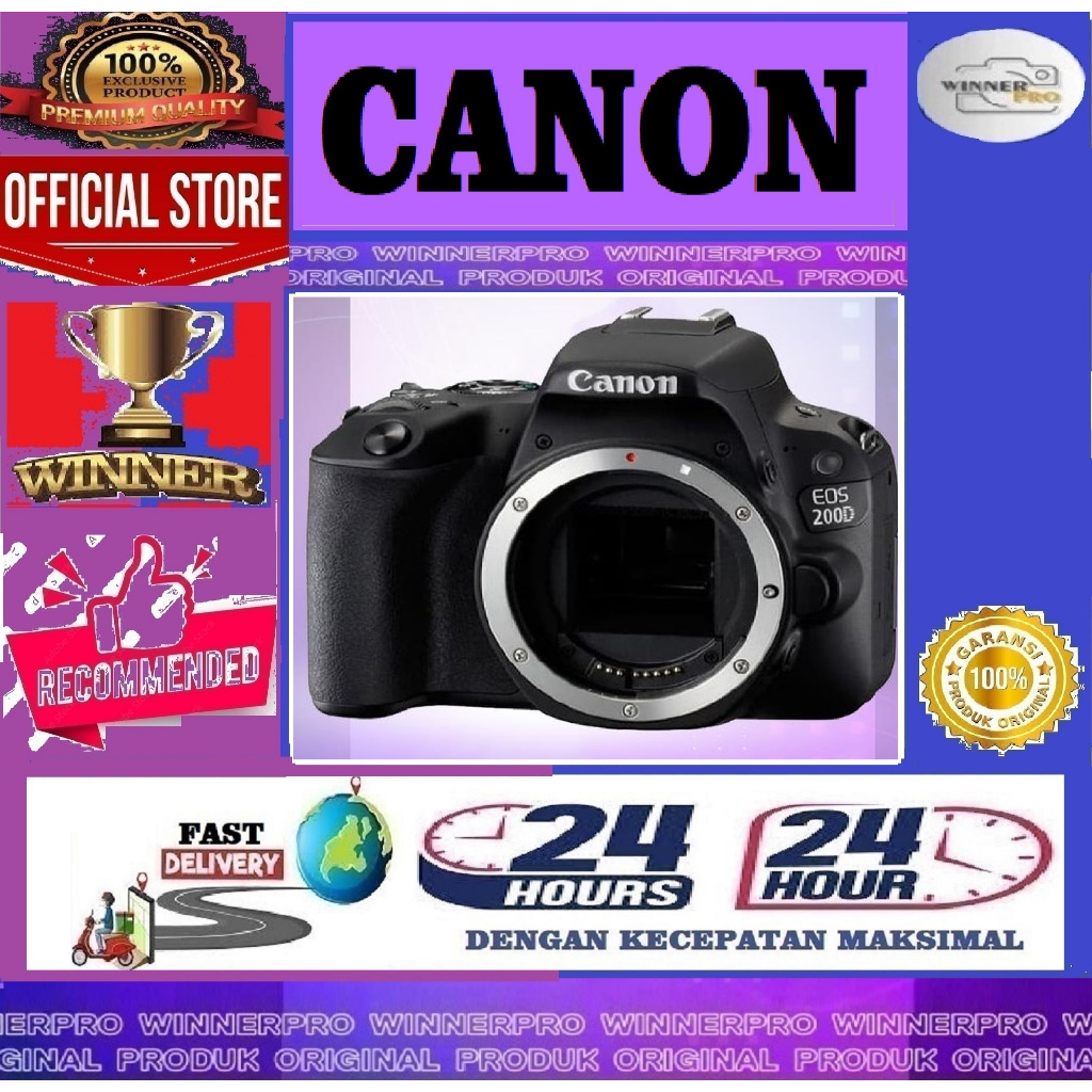 Kamera Canon EOS 200D Body Only