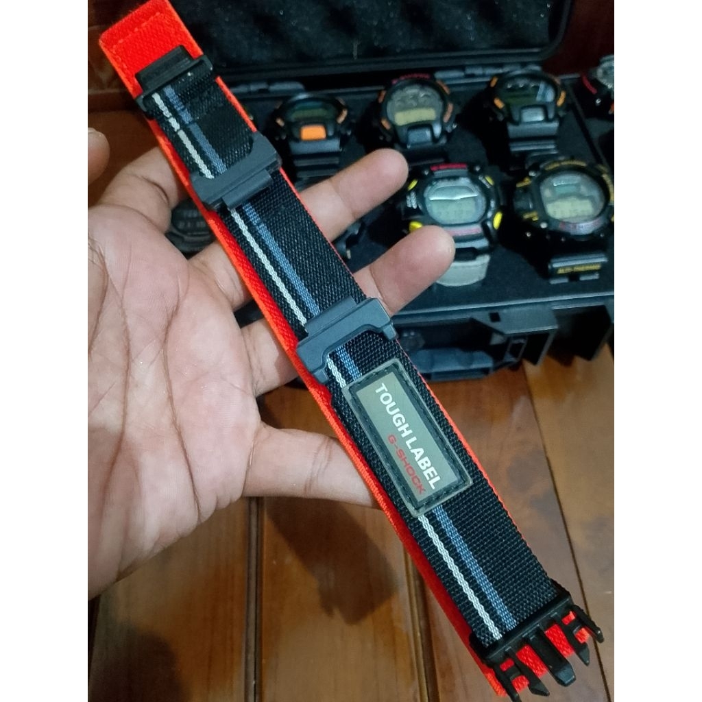 Strap Tali Jam Tangan Velcro G-Shock Original - DW-003, DW-004, DW-5600, DW-6900