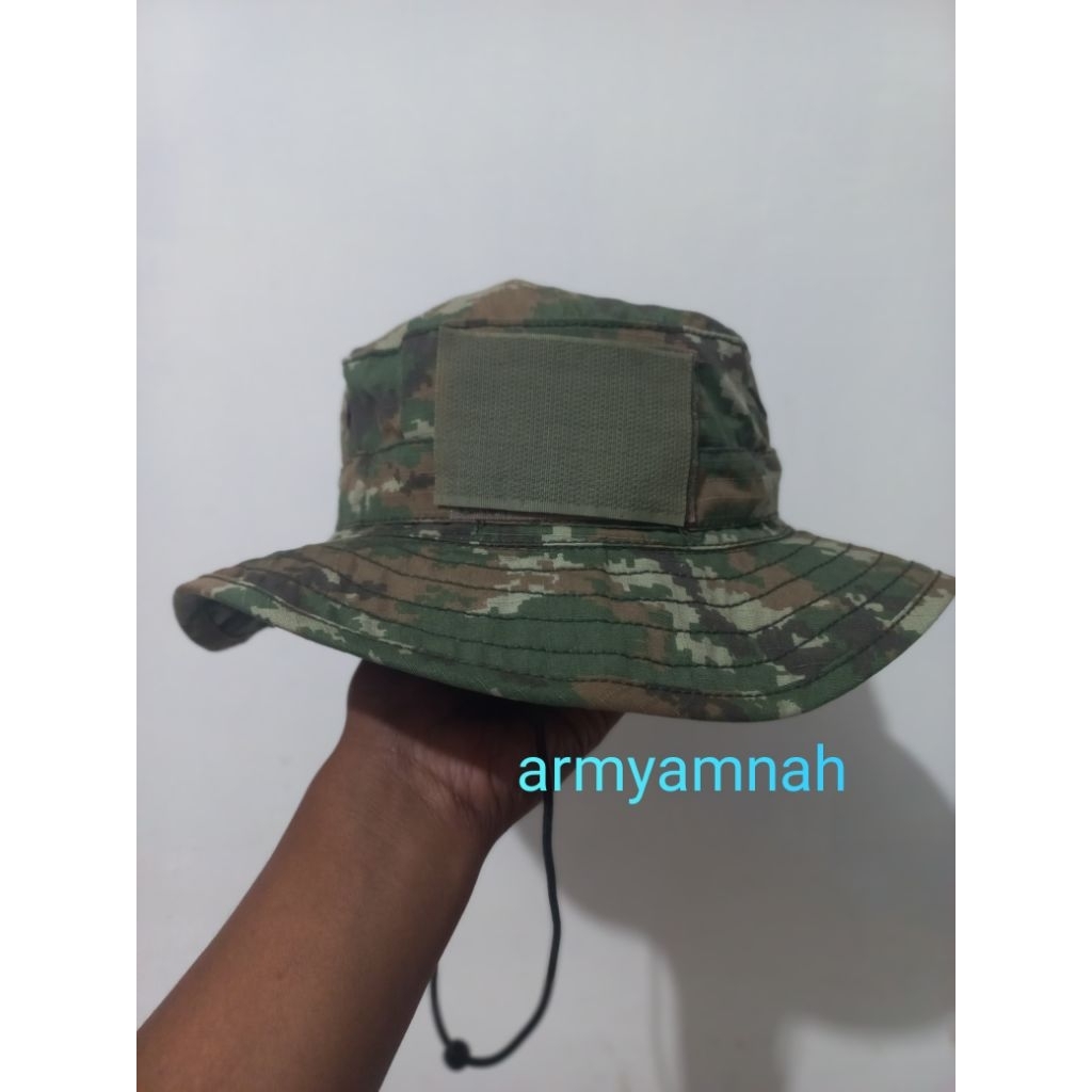 Topi rimba sage green asli TNI