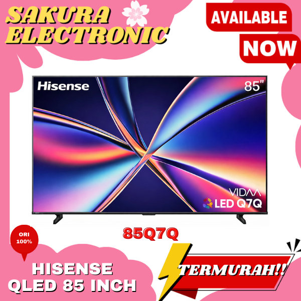 HISENSE 85Q7Q TV 85 INCH QLED SMART TV VIDAA U8 4K UHD HDR DOLBY ATMOS | TV HISENSE Q7Q