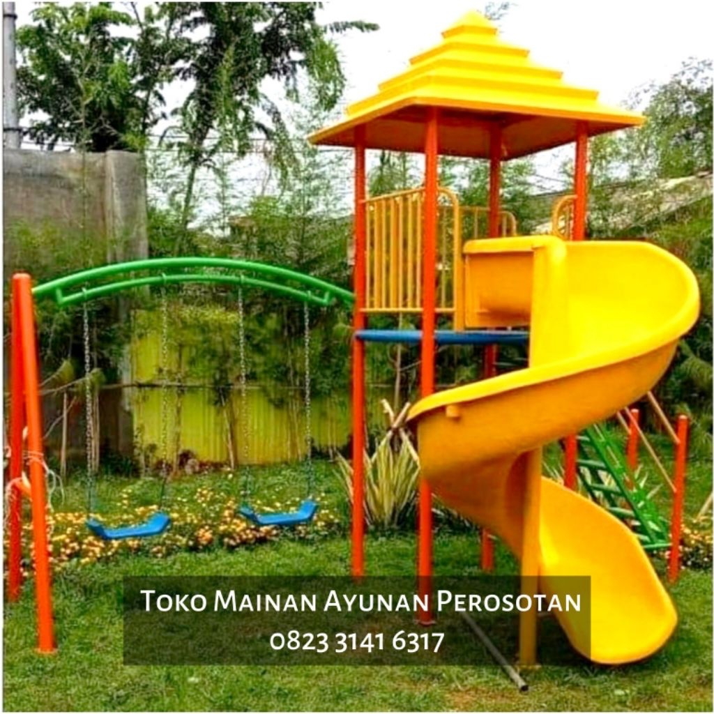 Mainan Ayunan Set Perosotan - Mainan Ayunan Set Prosotan - Playground Ayunan - Mainan Anak Tk Paud -