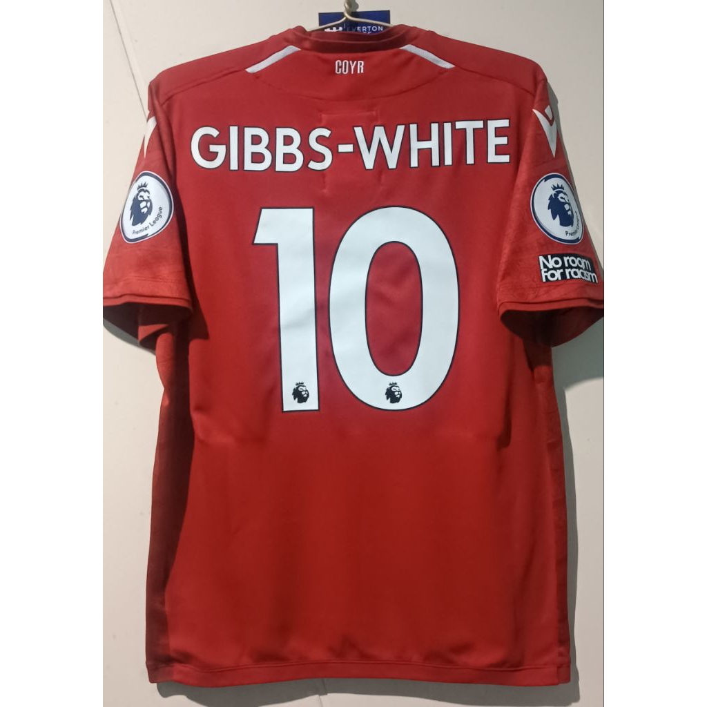 JERSEY NOTTINGHAM FOREST HOME 2022-23 SIZE L GIBBS-WHITE PLAYER SPEC RARE