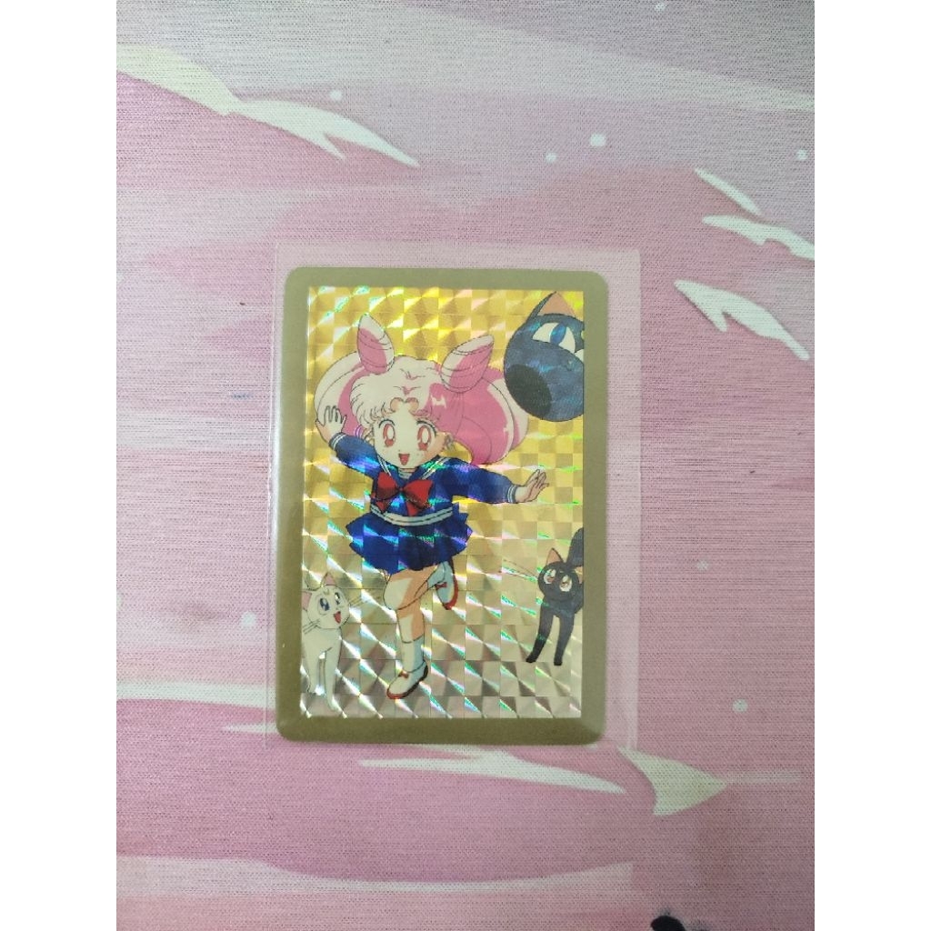 Kartu Hologram Sailor Moon Vintage Anime Card Rare Jadul Collectible
